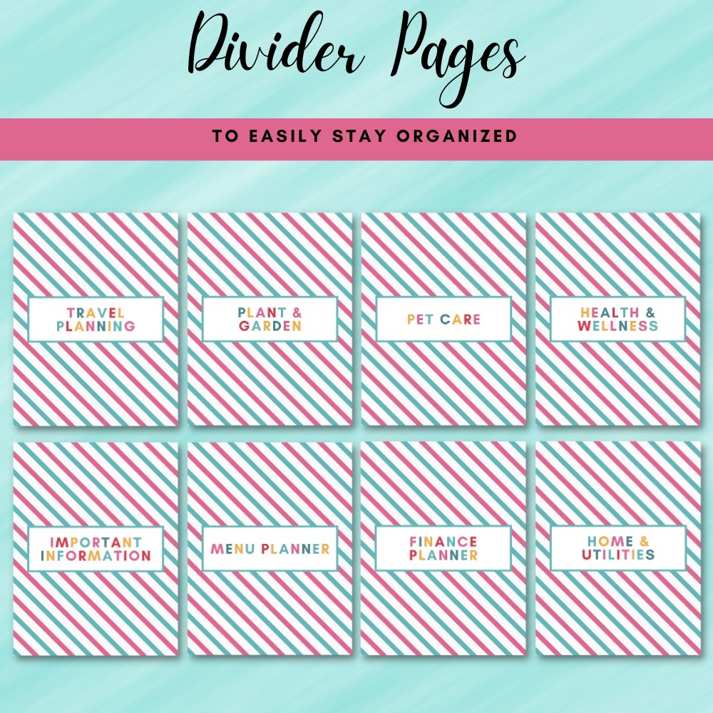 Printable Home Management Binder - Picture 3 of 9